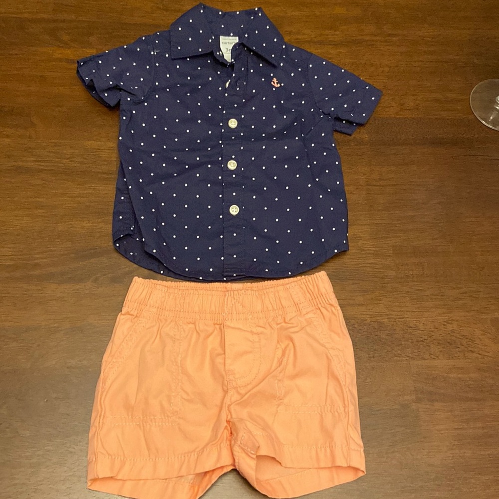 Carter’s Baby Boy polo and shorts
